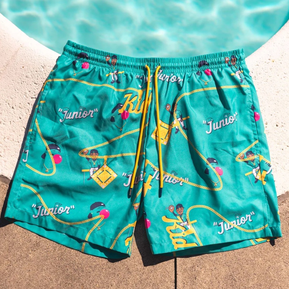Baseballism Ken Griffey Jr. Swim Trunks - Men’s XS